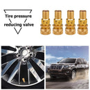 4pcs Universal Offroad Brass Tire Deflators Kit Automatic 6-30psi Tyre Defl