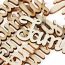 Script Alphabet Tree Crafts Wedding Wooden Letters DIY Family Word Decorations