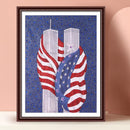 Full Special Crystal Diamond Painting National Flag Art Picture Home Decoration