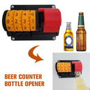 Creative Counter Bottle Opener Wall Mounted Beer Can Opener with Precise Numbers