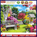 Colorful Garden 5D DIY Full Round Drill Diamond Painting Landscape Beadwork