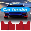 4pcs Red Splash Guard Mud Flaps Universal Fender Mudguards for Car Pickup S