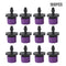 100pcs Adjustable Water Dropper Irrigation Hose Drip Head (Purple)