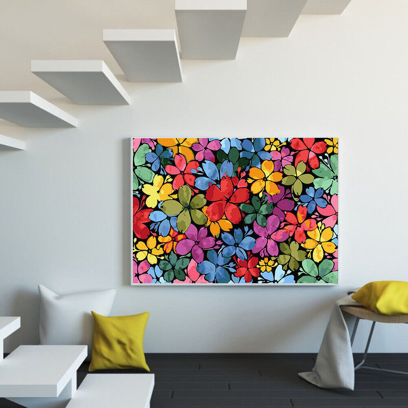 Kaleidoscope Oil Paint By Numbers Kits DIY Handpainted on Canvas Wall Picture