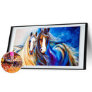5D DIY Full Round Drill Diamond Paint Horse Mosaic Rhinestone Drawing Picture