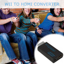 WII to HDMI-compatible Converter Full HD 1080P Wii 2 Adapter 3.5mm (Black) Newly