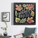 Diamond Painting Blackboard Leaves 5D Full Round Rhinestone Picture 30x30cm