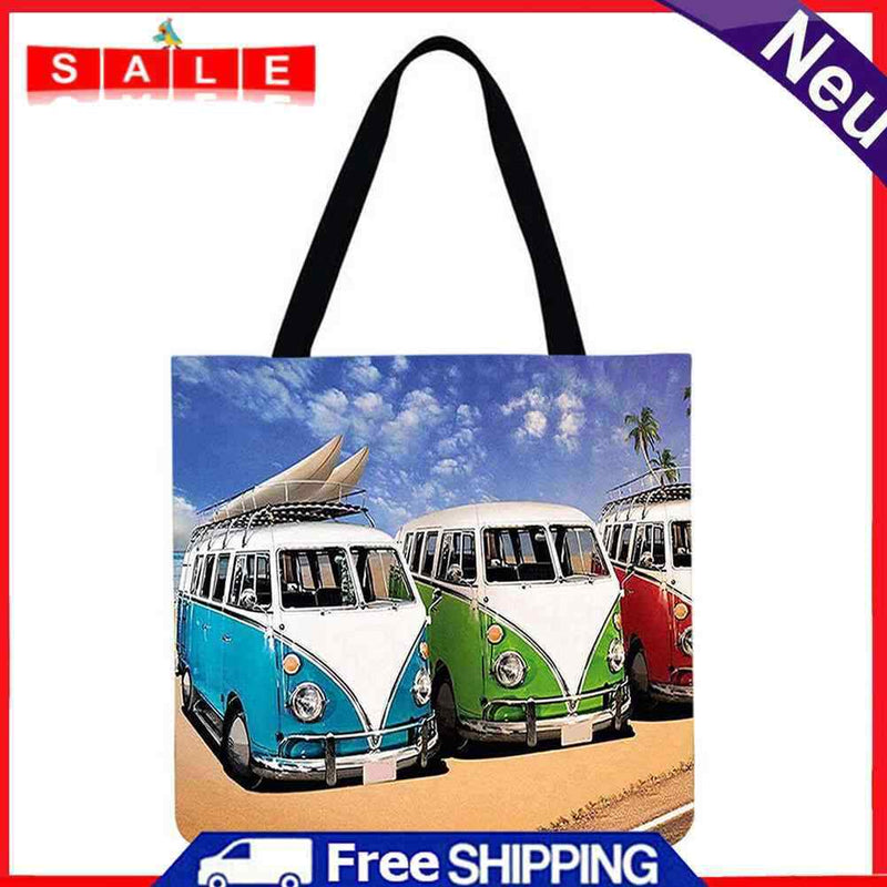 "The Dragon Good Buses" Printed Shopping Bag (40 x 40 cm)