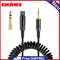HiFi Stereo 3.5mm Male to Mini Spring Headset Audio Cable for Speakers Amplifier