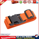 Nylon Travel Tied Cargo Luggage Belt Strap Buckles Camping Kits (Orange) Newly