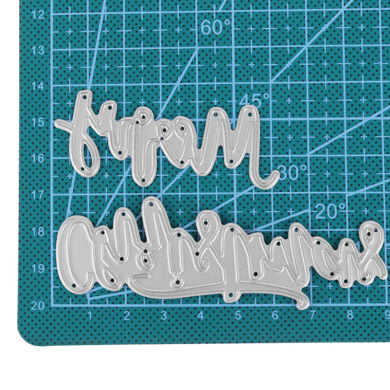 Metal Cutting Dies Stencils for DIY Scrapbook Photo Album (Merry Christmas)-2417