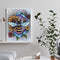 Oil Paint By Numbers Kit Flower and Animal DIY Painting Wall Artwork Handicraft