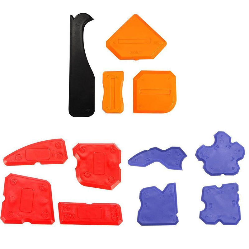4pcs Smoothing Spatula Sealant Remover Caulking Scraper Grout Kit (Blue)
