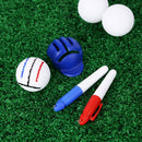 Golf Ball Line Liner Marker Pen Alignment Marks Tool Training Aids (Blue) Newly