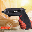 Electric Screwdriver Rechargeable Power Drill Screw Installation (Black) Newly
