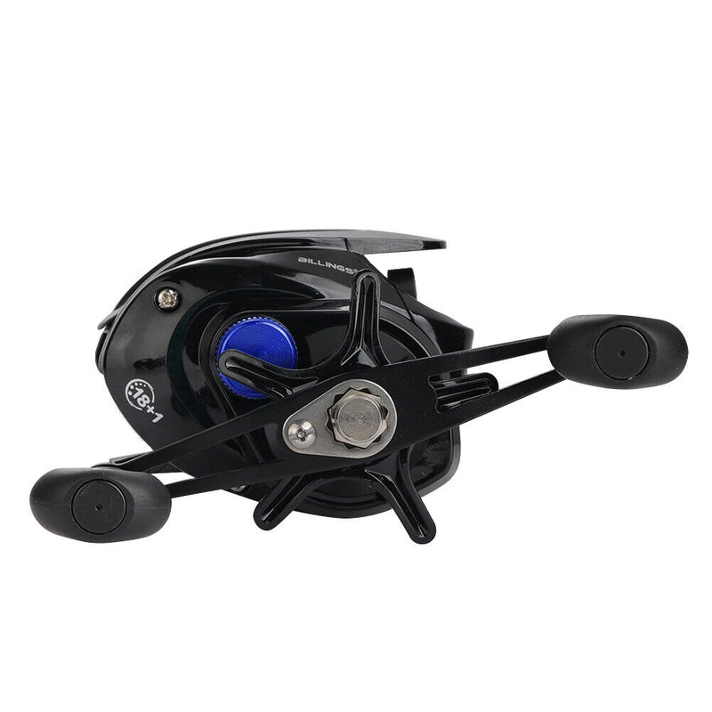 18+1 BBs 6.3/1 Speed Ratio Right/Left Hand Low Profile Baitcasting Fishing Reel