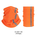 Outdoor Winter Warm Fleece Neck Scarf Reflective Skiing Neck Cover (Orange)