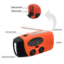 2000mAh Portable Hand Crank FM AM WB NOAA Radio Solar Radio Torch (Orange) Newly
