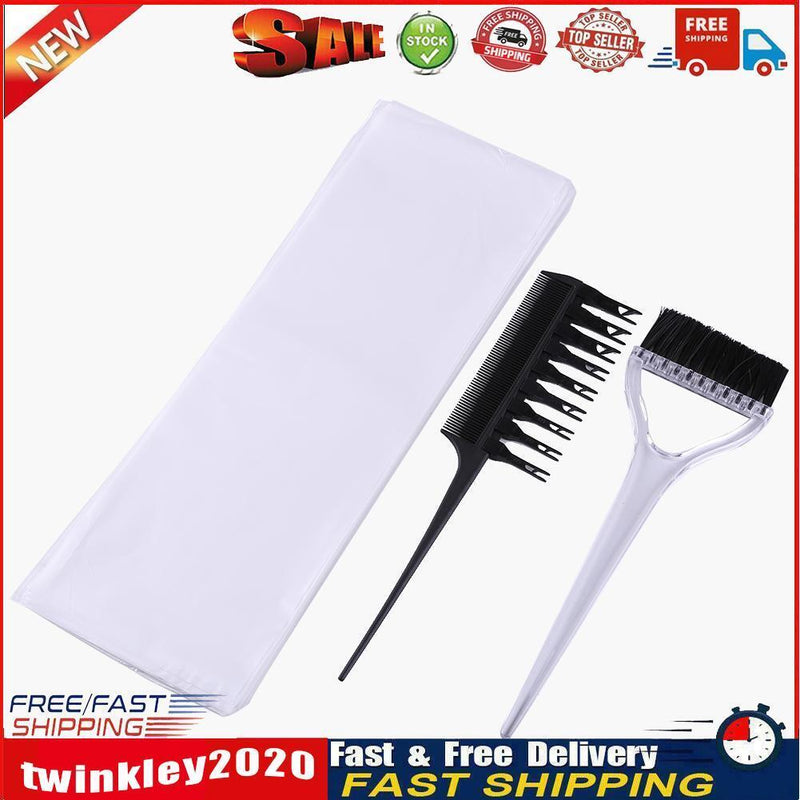 Removable Comb Coloring Brush Dye Paper Hairdressing Set Hair Care Tools Newly