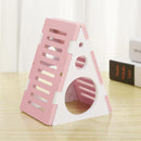 Wooden Colorful Hamster Nest Small Animals Playing Cage Sleeping Bed (Pink)