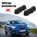 10pcs Hexagon Bolt Nut Protection Caps Dome Plastic Covers for Car Motorcycle