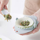 2pcs DIY Dumpling Mould Spoon Wall Mounted Food Maker Kitchen Tool (Blue)