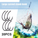 Fishing Hooks 20pcs Bait Jig Barb Fish Hooks Carp Fishing Accessories (2)