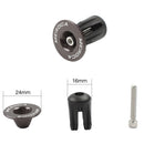 MEROCA 1 Pair Bicycle Grips Handle Bar Ends Cap MTB Anti-slip Handlebar Plu