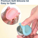 6x Stainless Steel Silicone Condiment Lid Reusable Sauce Cup Lid Kitchen Tool#
