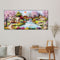 Hut by Lake Oil Paint By Numbers Kits Canvas Wall Art DIY Gift for Adults Child