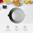 Silicone Air Fryer Liner Kitchen Baking Parchment Steamers Pads (Grey) Newly