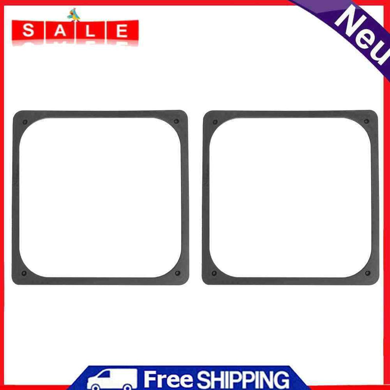 120x120mm Anti Vibration Silicone Rubber Fan Gasket for Computer Case Fan 2 Pack