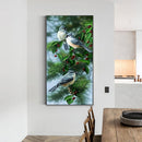 Birds on Branch Oil Paint By Numbers Kit DIY Handpainted on Canvas Wall Art