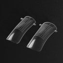 Broadroot 20/100pcs Plastic Gel False Nailtips Clear Cover Acry