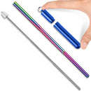 Outdoor Reusable Collapsible Drinking Straw Suit with Cleaning Brush (A) Newly
