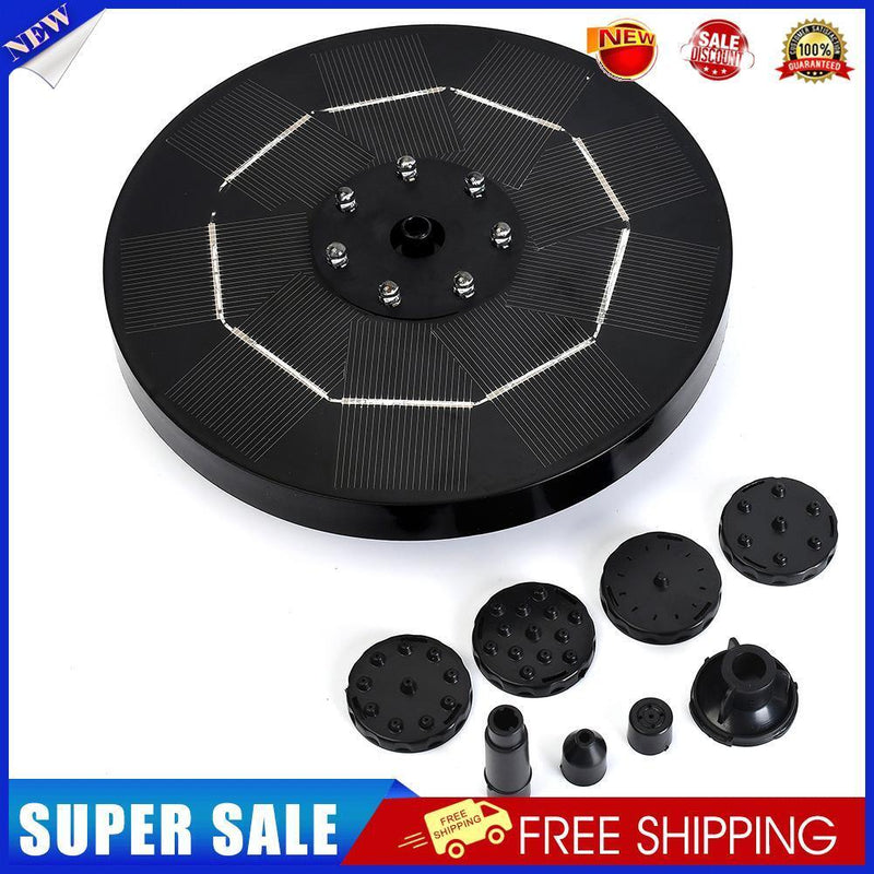 Solar Waterfall Fountain Pool Fish Pond Water Pump Outdoor Garden Decor (C)