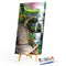 Oil Paint By Numbers Fall Road Frameless Picture Craft Kit for Home Living Room