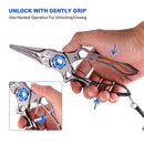 Outdoor Spring Fishing Lure Pliers Tongs Hook Remover Braid Line Cutter Scissors
