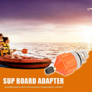 Rowing Boat Air Valve Adaptor Kayak Pump Adapter for SUP Board (Orange)