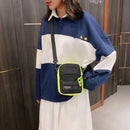 Fashion Nylon Crossbody Bag Women Hit Color Sports Travel Shoulder Handbag Purse