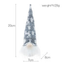LED Light Up Glow Hanging Faceless Gnomes Pendant Christmas Ornament (B Grey)