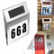 House Number LED Solar Lamp Waterproof Outdoor Address Number Sign Light Newly