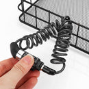 Motorcycle Locks Helmet Code Lock 4 Digit Password Anti-theft Cable Lockstitch
