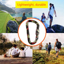 Fast Hang Buckle D-Ring Keychain Clip Safety Lock Climbing Carabiner (A)