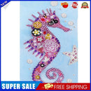 5D Diamond Painting Kit DIY Hippocampus Partial Special Shape Drill (KA353)