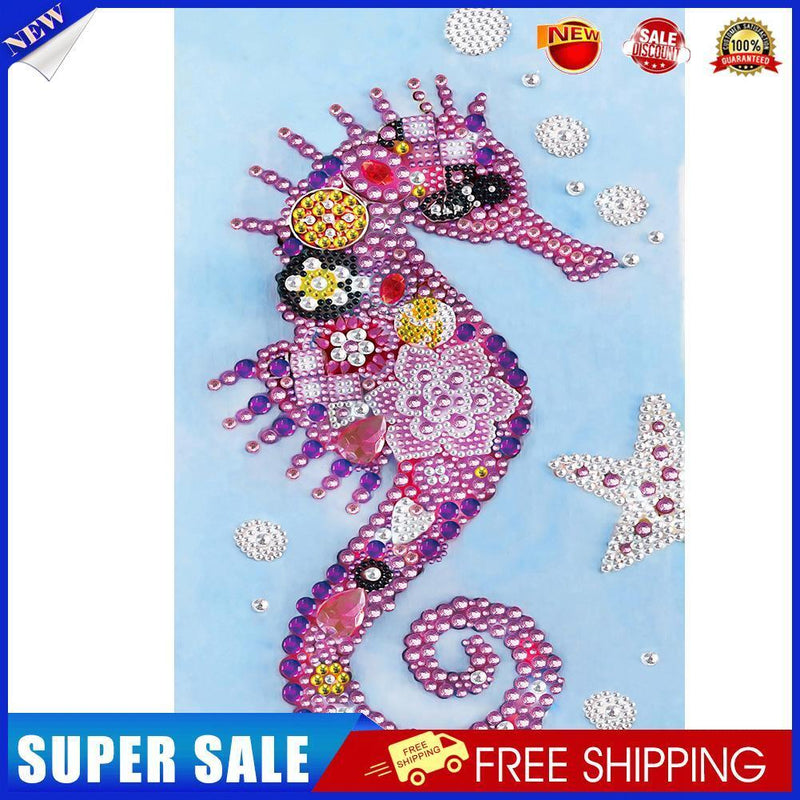 5D Diamond Painting Kit DIY Hippocampus Partial Special Shape Drill (KA353)