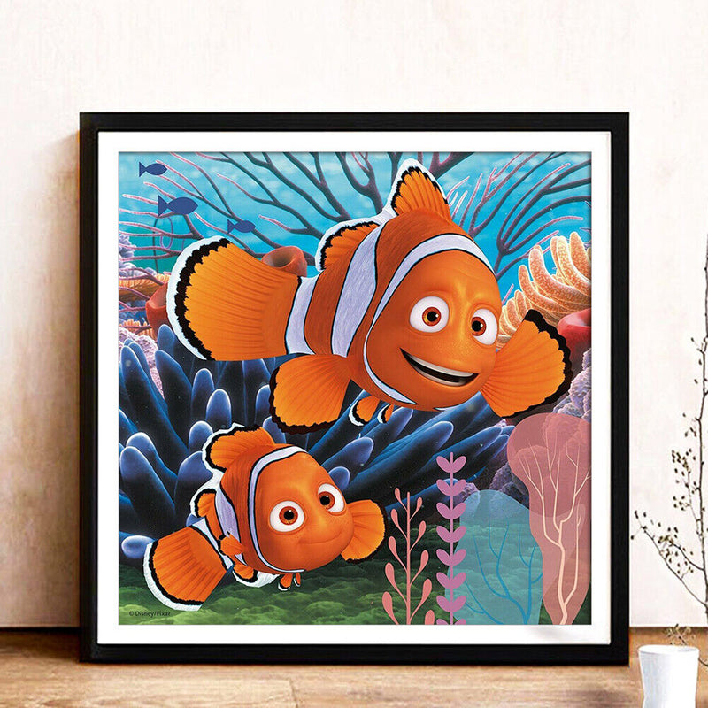 Goldfish Painting 5D Rhinestone Drill Diamond DIY Full Round Picture Kit Cartoon