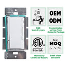 125V Light Switch Stepless Dimming Dimmer Switch Brightness Controller