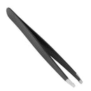 Pro Oblique Eyebrow Tweezers Stainless Steel Eyebrow Shaping(Rose Red)
