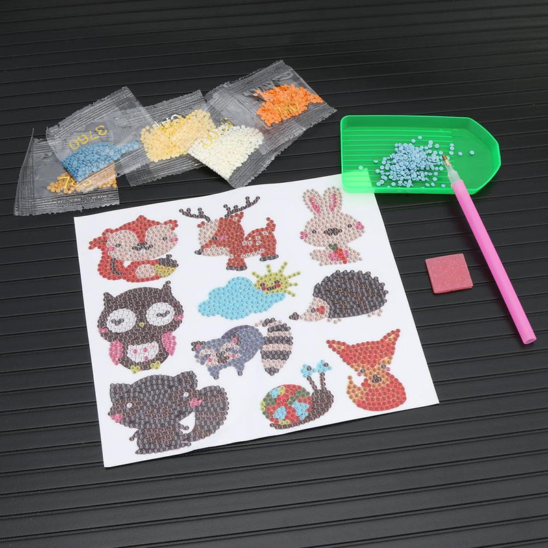 DIY Full Drill Cute Cartoon Animals Diamond Painting Cross Stitch Embroidery Kid